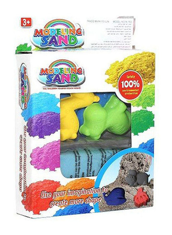 Nara Building Shapes Colourful Sand Clay with Modelling Tools, Multicolour