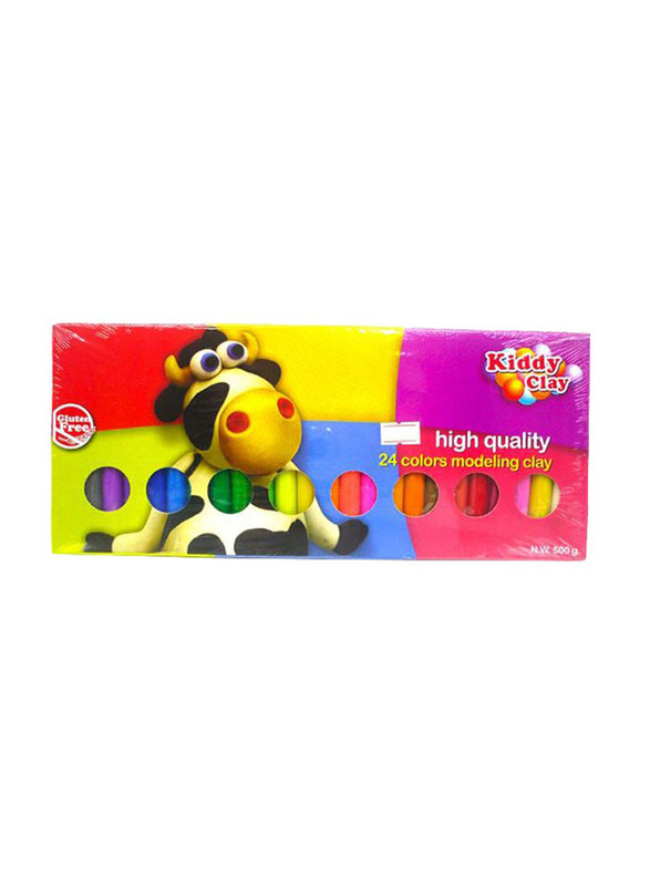 Kiddy Clay Modelling Clay Set, 35gm, 24 Pieces, Multicolour