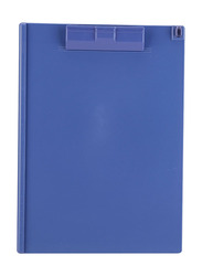 Deli 9253 A4 Clipboard with Pen Clamp, Blue