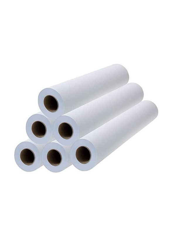 Terabyte Plotter Paper, 6 Pieces, 610mm x 50 Meters, White