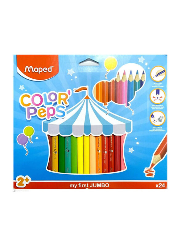 

Maped Helix USA Color'Peps Pencils Set, 24 Pieces, Multicolour