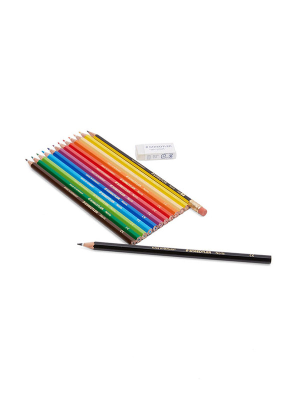 Staedtler Erasable Colored Pencil Set, 12 Pieces, Multicolour