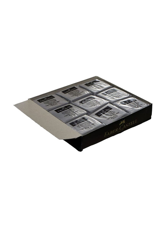 Faber-Castell 18-Piece Square Art Eraser Set, Grey