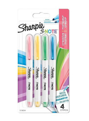 Sharpie 4-Piece Chisel Tip Permanent Markers, Multicolour