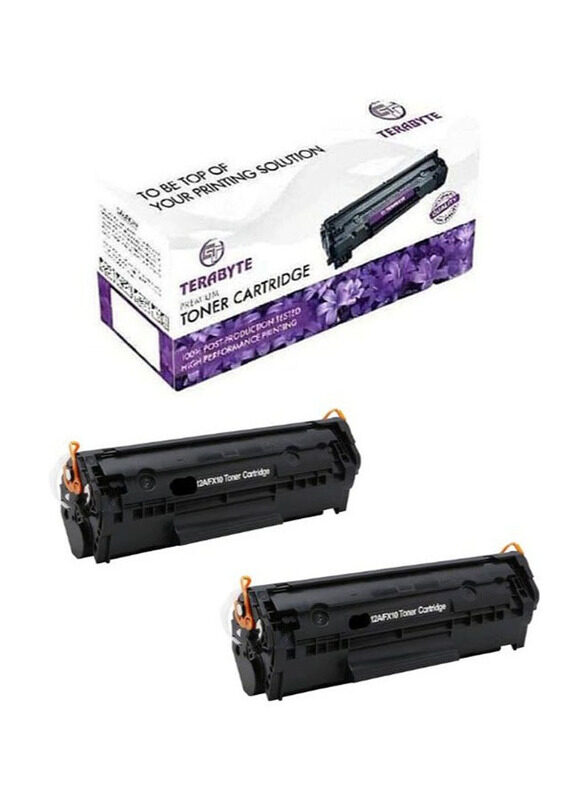 

N/a Terabyte 2 Piece 12A Q2612A LaserJet 1012 1022 1020 1018 1022N 1010 3015 3050 3030 3052 3055 M1319F Printers Black Toner Cartridge