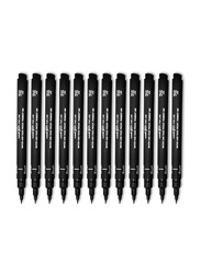 Uniball 12-Piece Fineliner Pen Set, Black