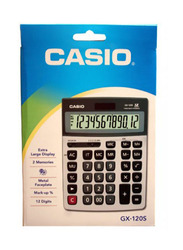 Casio Essential Practical Calculator, Grey/White