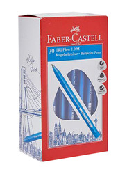 Faber-Castell 30-Piece Ballpoint Pen Set, Blue