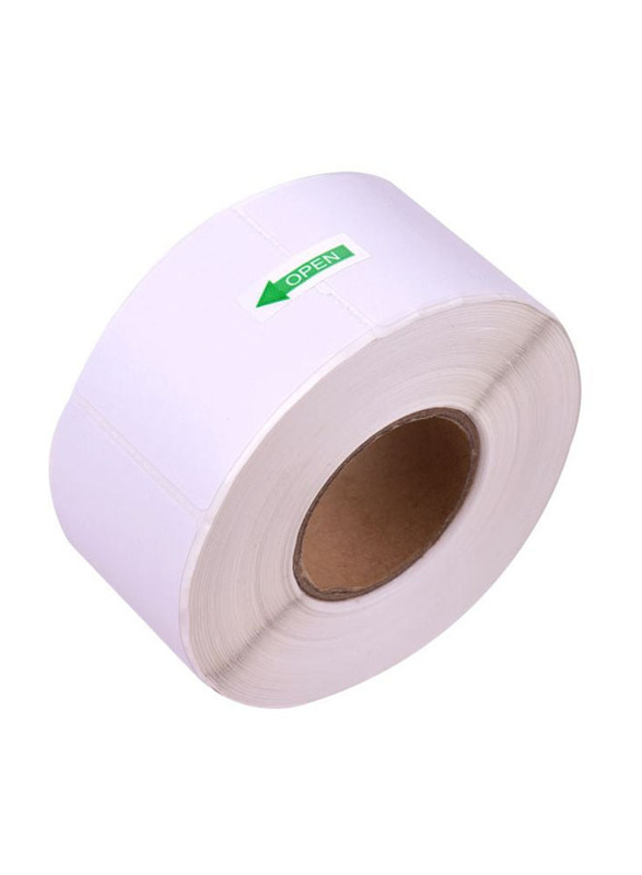 Thermal Printing Label Paper Roll, 500 Pieces, White
