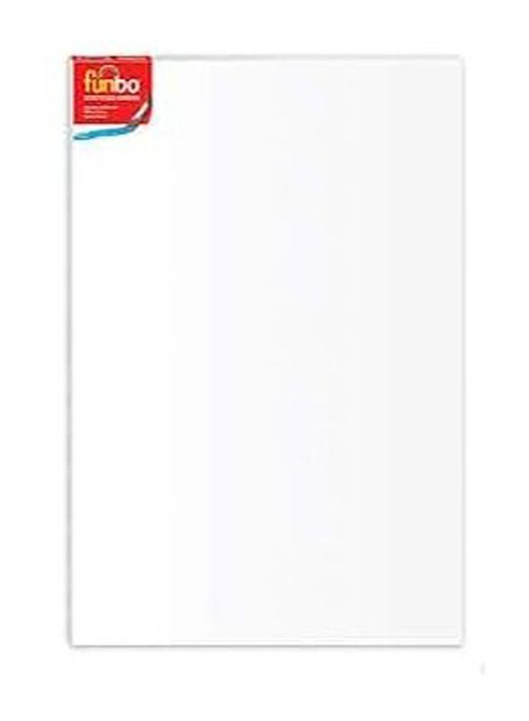 Funbo Stretched Canvas Board, 60 x 90cm, White