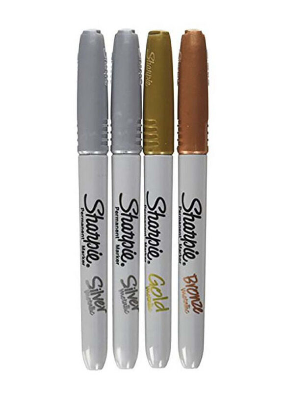 

Sharpie 4-Piece Fine Point Metallic Permanent Marker, Multicolour