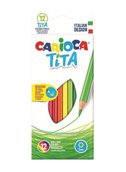 Carioca 12-Piece Tita Hexagonal Pencil, Multicolour