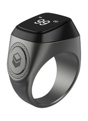 iQibla Tasbih Zikr Aluminium Smart Ring, 20mm, Grey