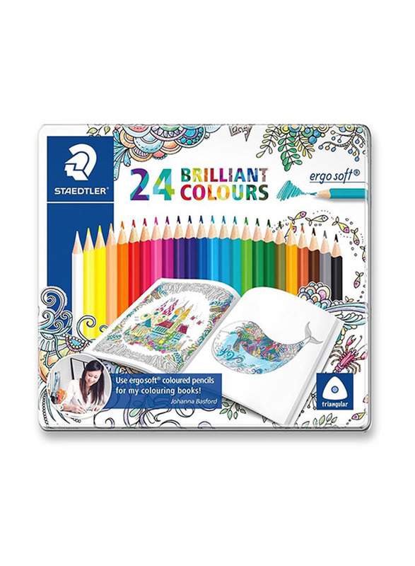 Staedtler Ergosoft Coloured Pencils, 24 Pieces, Multicolour