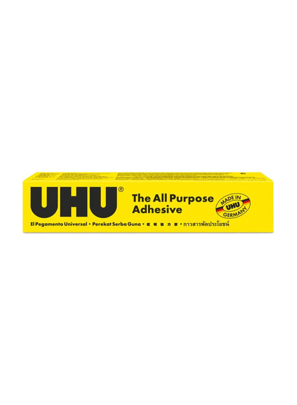 UHU All Purpose Adhesive, 20ml, Yellow/Black