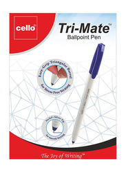 Cello 50-Piece Tri-Mate Ballpoint Pen Set, Blue