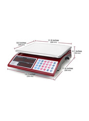 Camry Commercial Grocery Scale, Red
