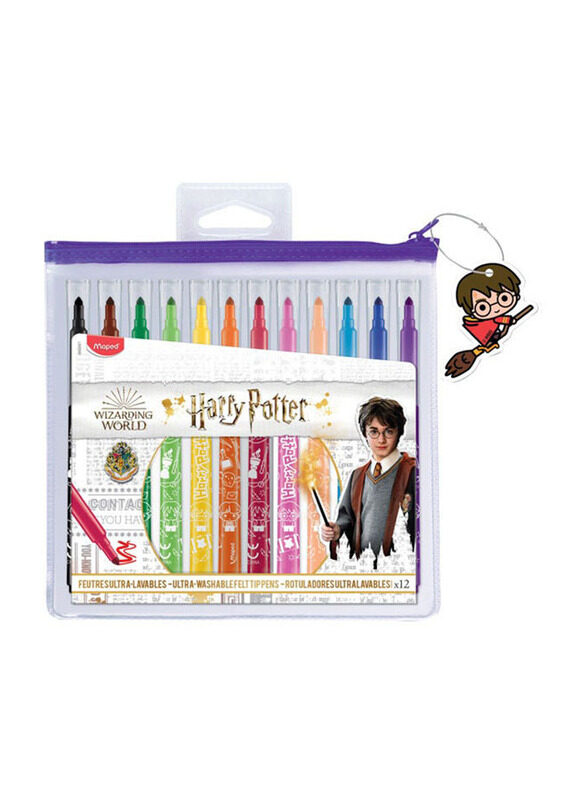 

Maped Harry Potter Design Felt Pen, 12 Pieces, Multicolour