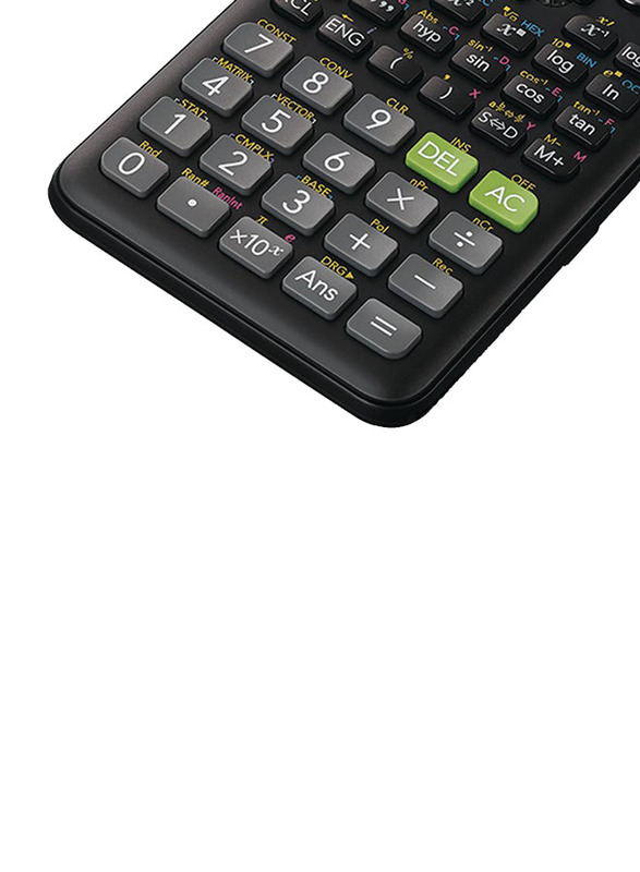 Casio 12-Digit Scientific Calculator, Fx-85ES PLUS, Black