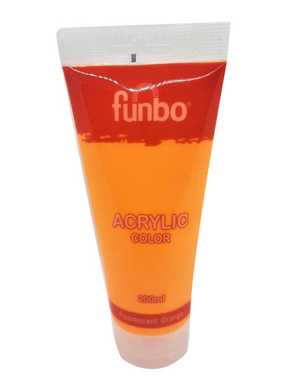 

Funbo Acrylic Colour, 200ml, Flourescent Orange