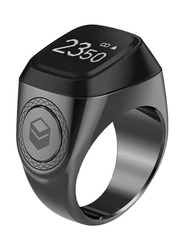 iQibla Tasbih Zikr Lite Smart Waterproof Ring, 22mm, Grey