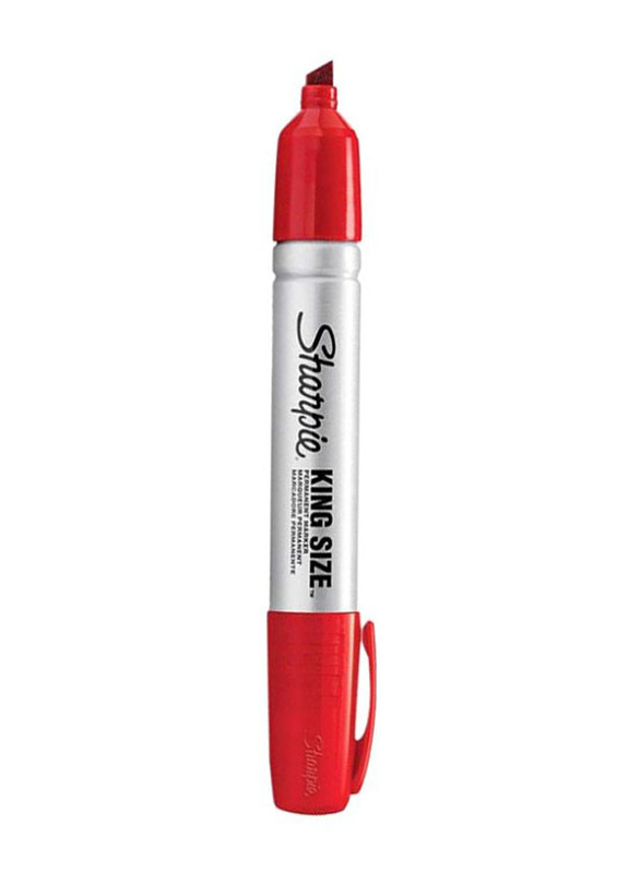 Sharpie Pro King Permanent Marker, Silver/Red