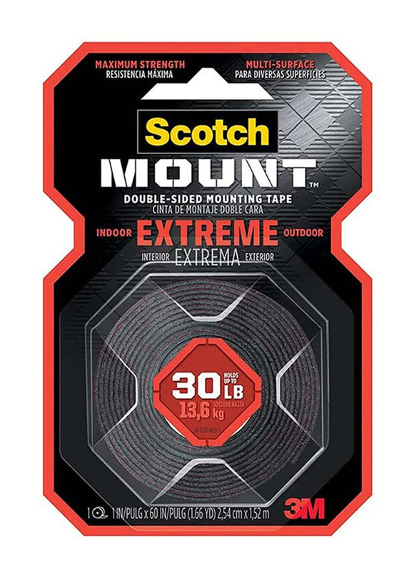 3M Scotch Extremely Strong Mounting Tape, Black