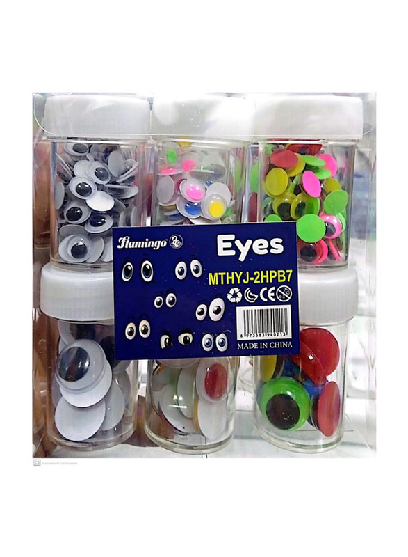 Flamingo Eyes Tube, 12 Pieces, Assorted