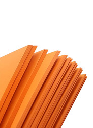 Terabyte Card Paper, 100 Sheets, 160 GSM, A5 Size, Orange