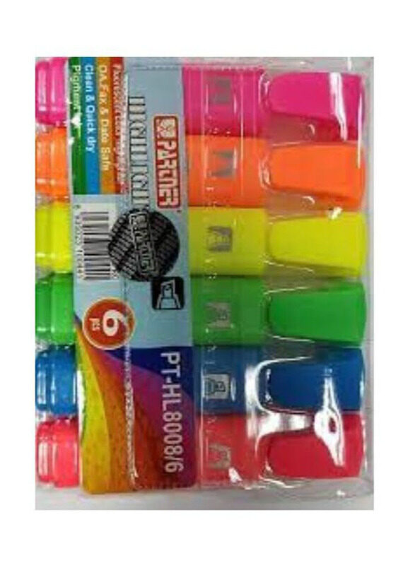 

Partner 6-Piece Highlighter, Multicolour