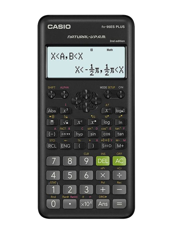 Casio 2nd Edition Function Scientific Calculator, FX-95ESPLUS-2-WDTV, Black