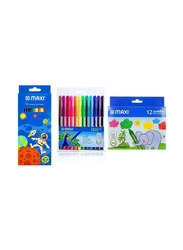 Maxi 36-Piece School Stationery Value Pack, Assorted Colors