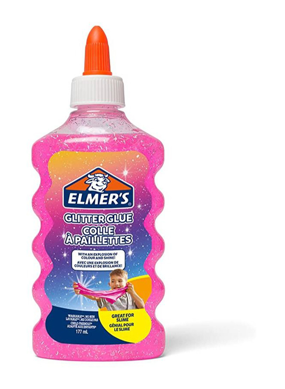 Elmer's Glitter Glue, 177ml, Pink