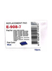 Shiny Replacement Stamp Pad, 10 Pieces, E908-7, Blue