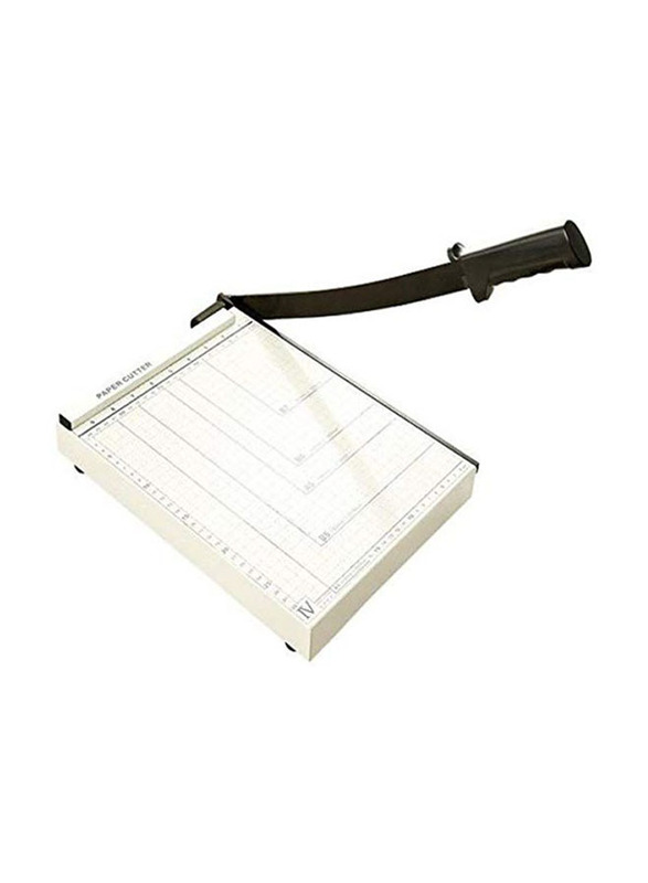 Paper Cutter, B07MX163NC, A4 Size, White/Black
