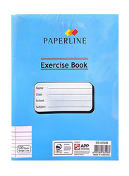Paperline Single Line Exercise Book, 100 Sheets, 6 Pieces, Assorted Colour