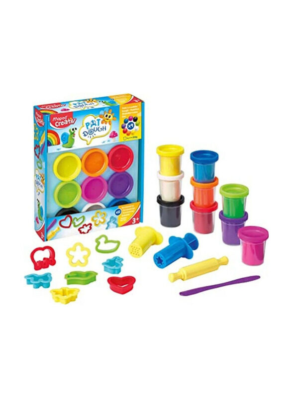 

Maped Creativ Modelling Dough Set, 9 Pieces, Ages 3+, Multicolour