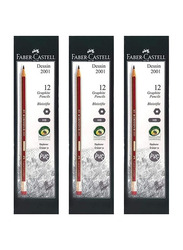 Faber-Castell 36-Piece Dessin Graphite Pencils, Multicolour