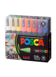Posca Bullet Shaped Paint Marker Set, 1.8-2.5mm, 16 Pieces, Multicolour
