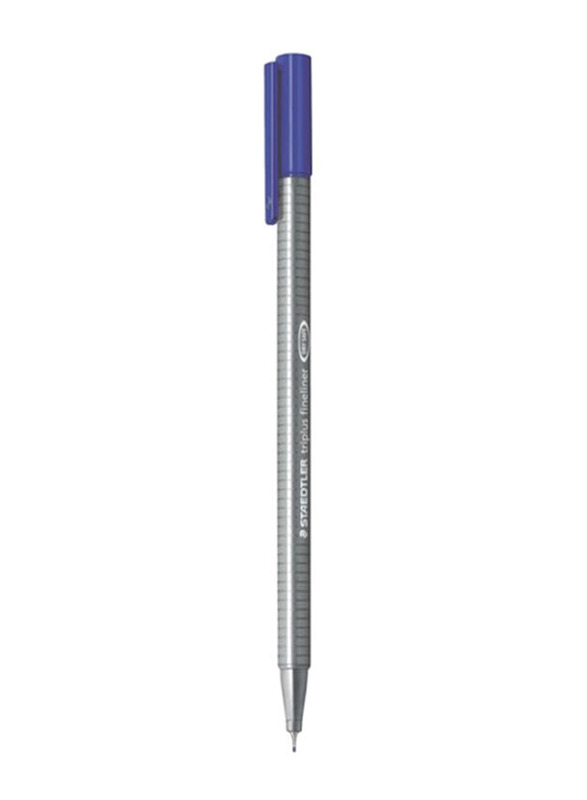 Staedtler 13-Piece Triplus Fineliner Pen, Grey/Blue