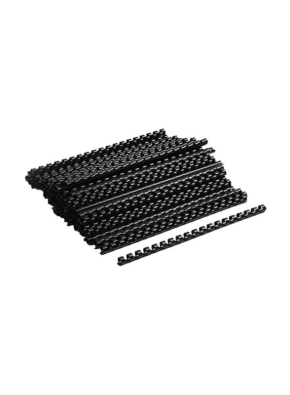 21 Ring Binding Comb for A4 Paper 10mm, 100 Pieces, Black