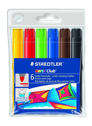 Staedtler 6-Piece Noris Club Jumbo Colouring Marker Set, Multicolour