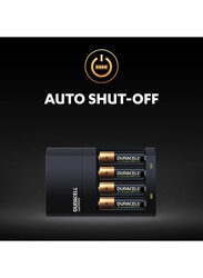 Duracell 4 Hours Battery Charger with Battery, 5 Pieces, Black/Gold