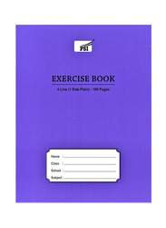 PSI Four Line Exercise Notebook, 100 Pages