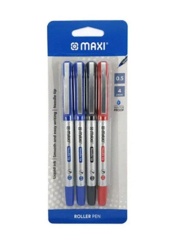 

Maxi 4-Piece Rollerball Pen Set, Red/Blue/Black