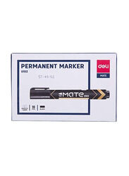 Deli 12-Piece Permanent Marker Set, Black