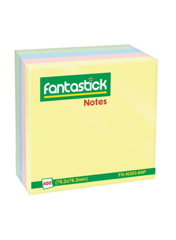 Fantastick Stick Notes, 400 Sheets, Multicolour