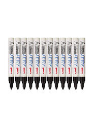 Uniball Permanent Marker, White/Black