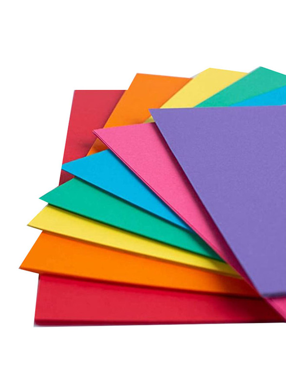 Partner Photo Copy Rainbow Colour Paper, A4 Size, 250 Pieces, Multicolour