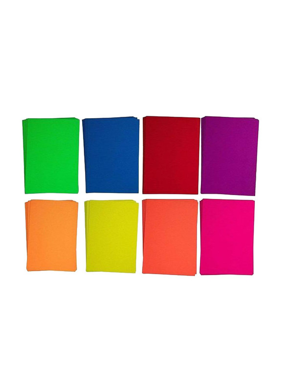 Colourful Corrugated Sheets, 50 Pieces, Multicolour